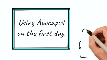 See our 3 videos describing in detail how to use Amicapsil